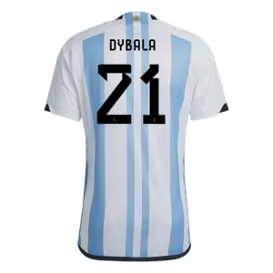 Günstige Fußballtrikots Argentinien Paulo Dybala 21 Heimtrikot 2022