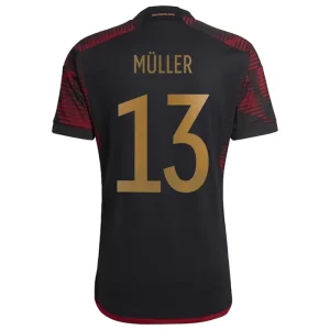 Günstige Fußballtrikots Deutschland Thomas Müller 13 Auswärtstrikot 2022