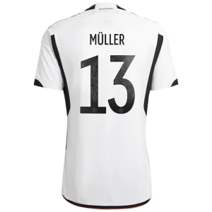 Günstige Fußballtrikots Deutschland Thomas Müller 13 Heimtrikot 2022