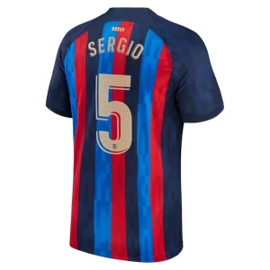 Günstige Fußballtrikots FC Barcelona Sergio 5 Heimtrikot 2022-23