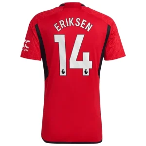 Manchester United Fußballtrikots 2023-24 Christian Eriksen 14 Heimtrikot